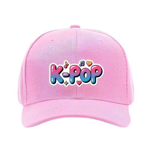 Baseballová čiapka v štýle K-POP s farebným prechodom – ružová 62MGG50266-5