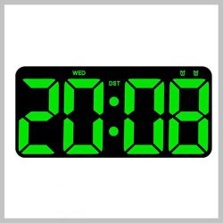   DH-2803 LED stolové nástenné hodiny 33 × 16 cm multifunkčné 638908
