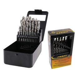   Sada vrtákov HSS 25 ks, brúsená hrana, v kovovej krabičke 6464