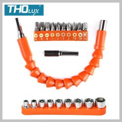   Flexibilná sada predlžovača na vŕtačku WT-20 21 dielov sada bitov 658628