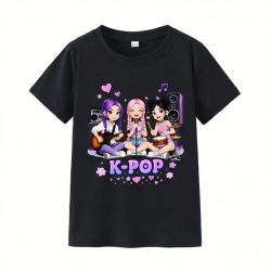   K-POP Energická dievčenská skupina – Komiksové tričko s krátkym rukávom 65M2K5G420-3