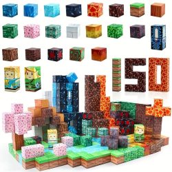   150-dielna sada magnetických stavebných kociek pre deti 66MXQ5628G