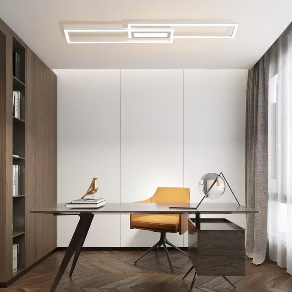 Geometrické LED stropné svietidlo, biele 69M0750X80-F