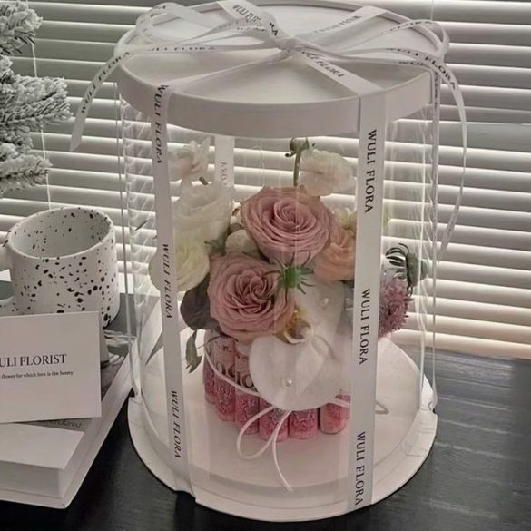 Elegantná priehľadná darčeková krabička 6XMQ053GXG