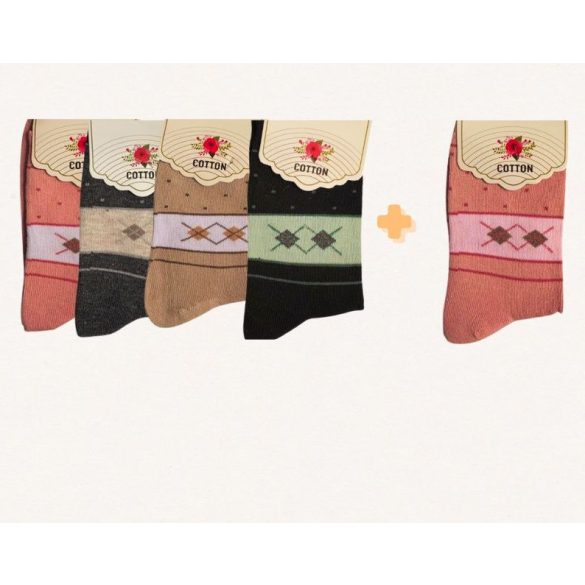 4+1 Dámska súprava bavlnených ponožiek 38 až 42 709916-41