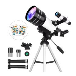   70 mm refraktorový ďalekohľad s krátkym statívom, biely 71MV359W7W-F