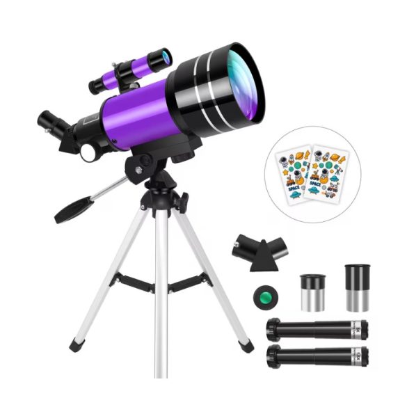 70 mm refraktor s krátkym statívom, fialový 71MV359W7W-L