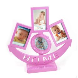   Stolové hodiny s fotorámikmi a budíkom – „Home” 7505A