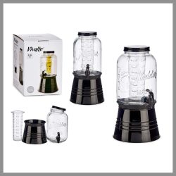   Džbán so stojanom a chladiacou vložkou, 3800 ml, čierny – 77662