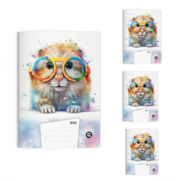 4 linkované zošity A5 Hamster 791325