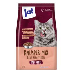   Ja! Knusper-Mix Suché krmivo pre mačky s hovädzím mäsom, 2 kg 7972907