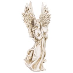   MagicHome anjelská pamiatková dekorácia so srdcom – 19,5 × 13 × 41 cm 8090180