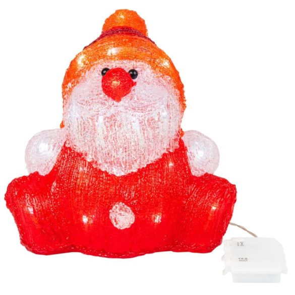 MagicHome vonkajšia LED akrylová dekorácia v tvare Santa Clausa, 30 LED, časovač, IP44, 24 × 21 × 24 cm 8090243