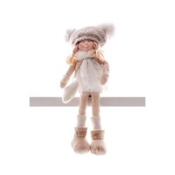 MagicHome Vianočná figúrka detí, biela (22 cm) 8090708