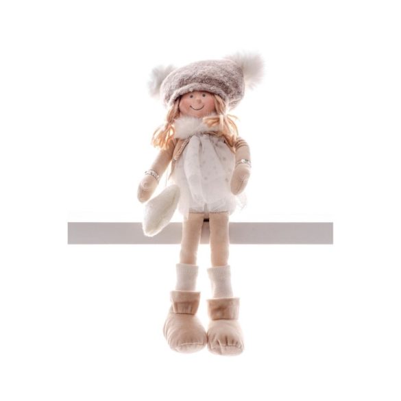 MagicHome Vianočná figúrka detí, biela (22 cm) 8090708