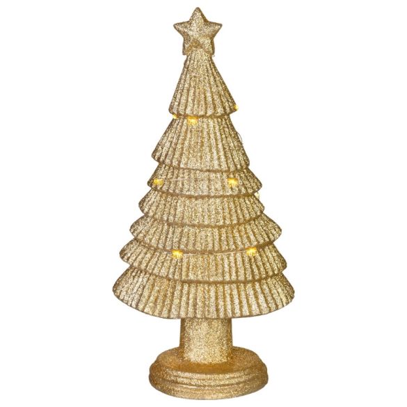 MagicHome LED vianočná dekorácia na stromček, zlatá, 15,5 × 11 × 31 cm 8090744