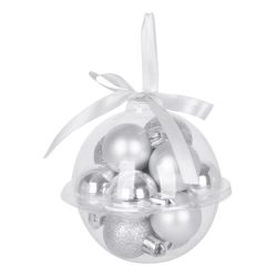   Sada vianočných guľôčok MagicHome, 12 ks, 3 cm, strieborné 8091065