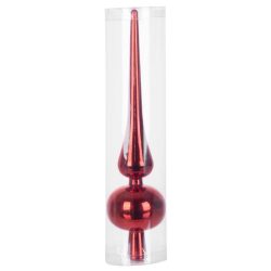   MagicHome červená špičková ozdoba na vianočný stromček, 25 cm 8091082
