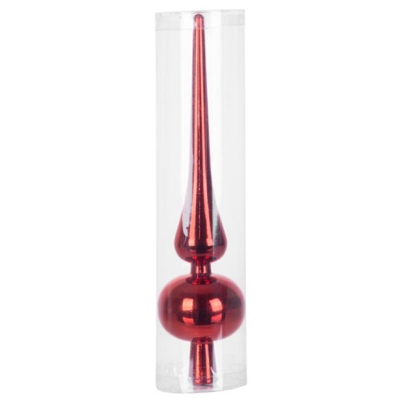 MagicHome červená špičková ozdoba na vianočný stromček, 25 cm 8091082