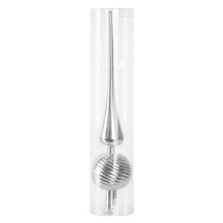   MagicHome strieborná špičková ozdoba na vianočný stromček, 28 cm 8091084