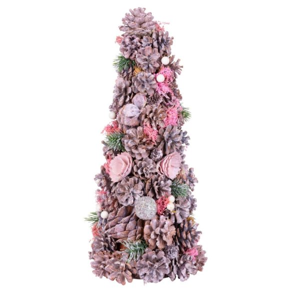 MagicHome zdobený vianočný stromček, ružový, 40 cm 8091106