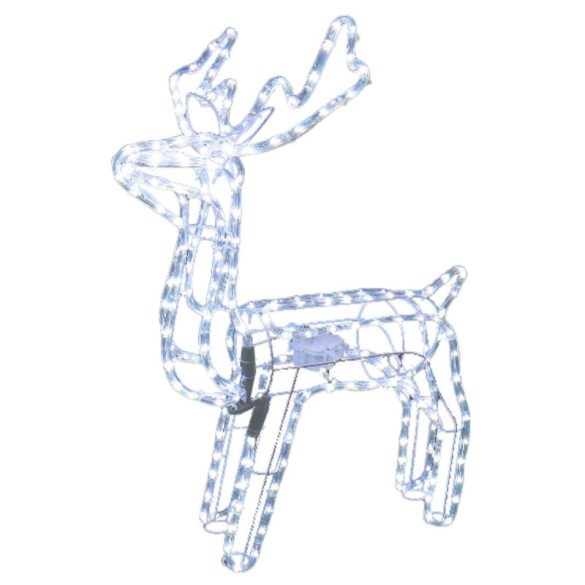 MagicHome LED vianočný sob s otočnou hlavou, 216 LED, studená biela, 73 × 44 × 82 cm 8091126A