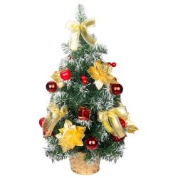   MagicHome zdobený vianočný stromček, zlatý a červený, 50 cm 8092052