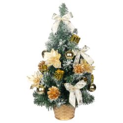   MagicHome zdobený vianočný stromček, zlatý, 50 cm 8092055