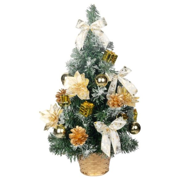 MagicHome zdobený vianočný stromček, zlatý, 50 cm 8092055