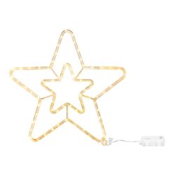   MagicHome Vianočná LED hviezda, 73 LED, 41 cm, teplá biela 8092330