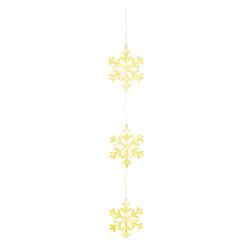   MagicHome Vianočná LED dekorácia v tvare snehovej vločky, 44 LED, 58,5 cm, teplá biela 8092333