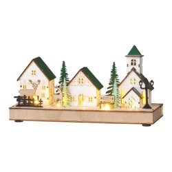   MagicHome Vianočná dekorácia s LED domčekmi, 5 LED, 29 × 10 × 15 cm 8092344