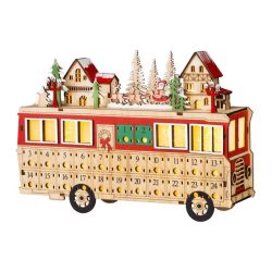   MagicHome Vianočná LED dekorácia v tvare autobusu, 8 LED, 27,7 × 7,5 × 19 cm 8092346