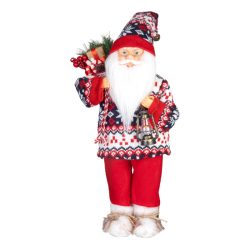   MagicHome Santa v zimnom svetri, 60 cm, červeno-biely 8095503