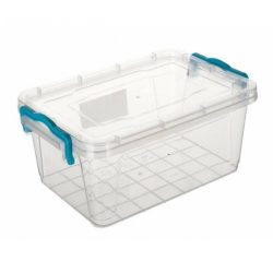   Úložná krabička GEMA s uškami – 2800 ml, tyrkysová 8591022431078