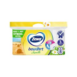   Zewa bewährt Kamille toaletný papier – 3-vrstvý, 8 roliek, s harmančekovou vôňou 8670253