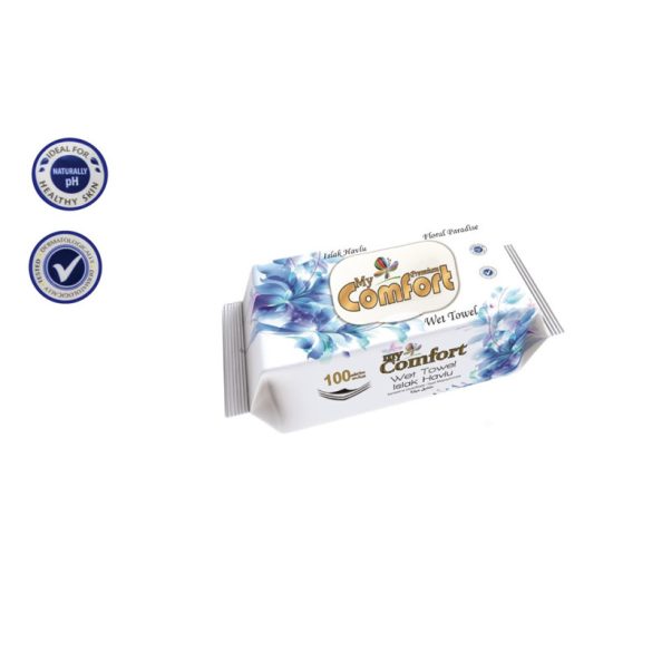 Vlhčené utierky My Comfort – kvetinová vôňa – 100 kusov 8697975141313