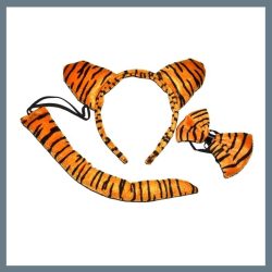 Kostýmové doplnky s tigrovým vzorom 880245