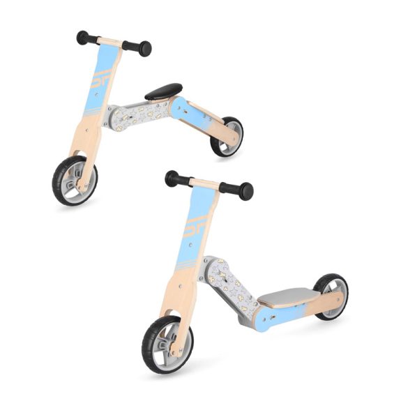 Spokey WOO-RIDE MULTI – 2 v 1 drevený odrážadlo a kolobežka 940906