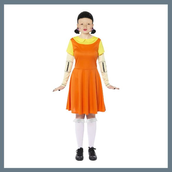 Kostým pre dospelých – bábka Squid Game – viacero veľkostí 9915308