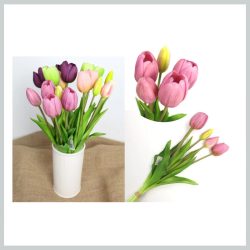 Umelá kytica tulipánov, 5 stoniek, 40 cm 99247/KAL-363