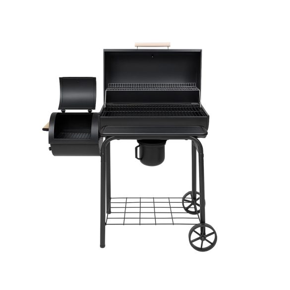 LUND – Gril na drevené uhlie s udiareňou, 64 × 37 cm – 99587