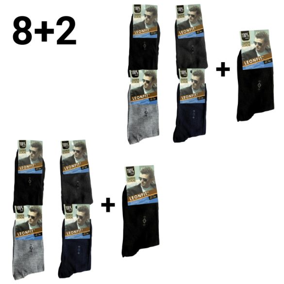 8+2 Pánske ponožky 43-46 A603-3