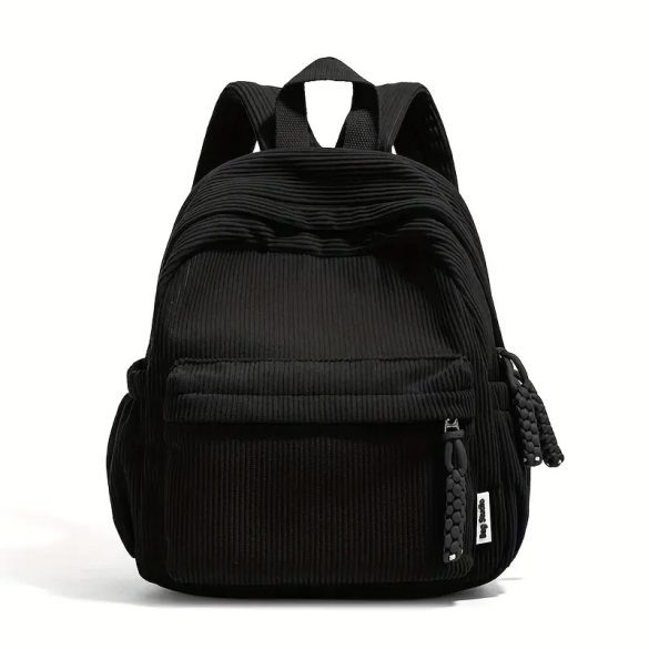 Manžetový batoh – s viacerými vreckami, moderný štýl, čierny AA342667-b