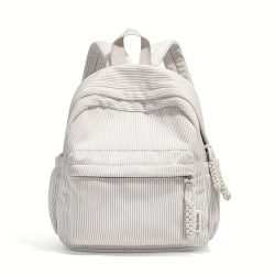   Manžetový batoh – s viacerými vreckami, moderný štýl, biely AA342667-w
