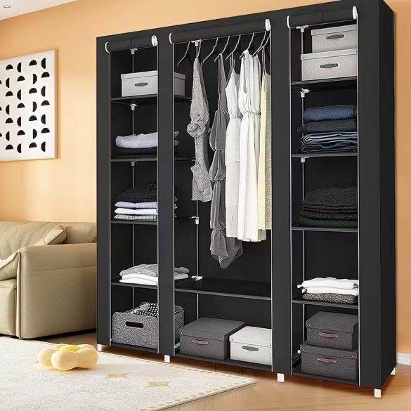 Látková šatníková skriňa – dokonalá organizácia pre domov AB1576276