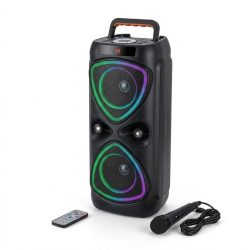   Prenosný party reproduktor s mikrofónom a diaľkovým ovládaním ABS-4219
