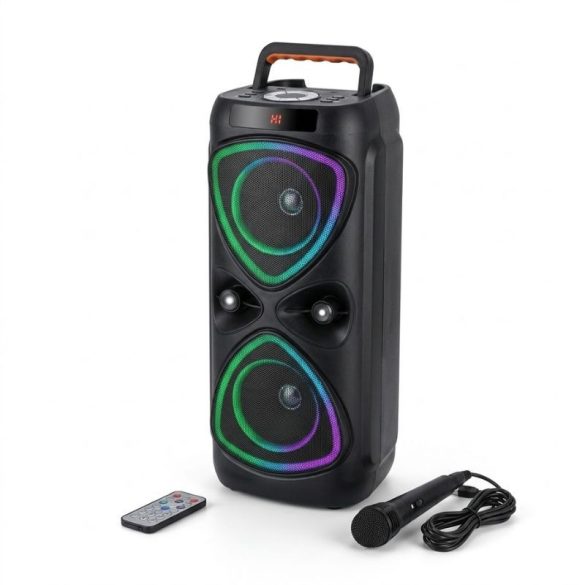 Prenosný party reproduktor s mikrofónom a diaľkovým ovládaním ABS-4219