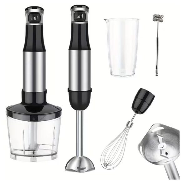 6 v 1 ručný tyčový mixér s sekáčikom, metličkou a napeničom mlieka AE3073297