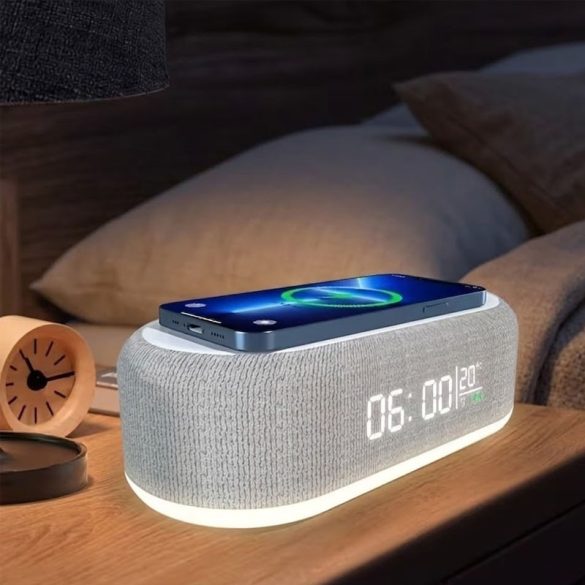 Bezdrôtová nabíjací stojan s LED budíkom AJ195941